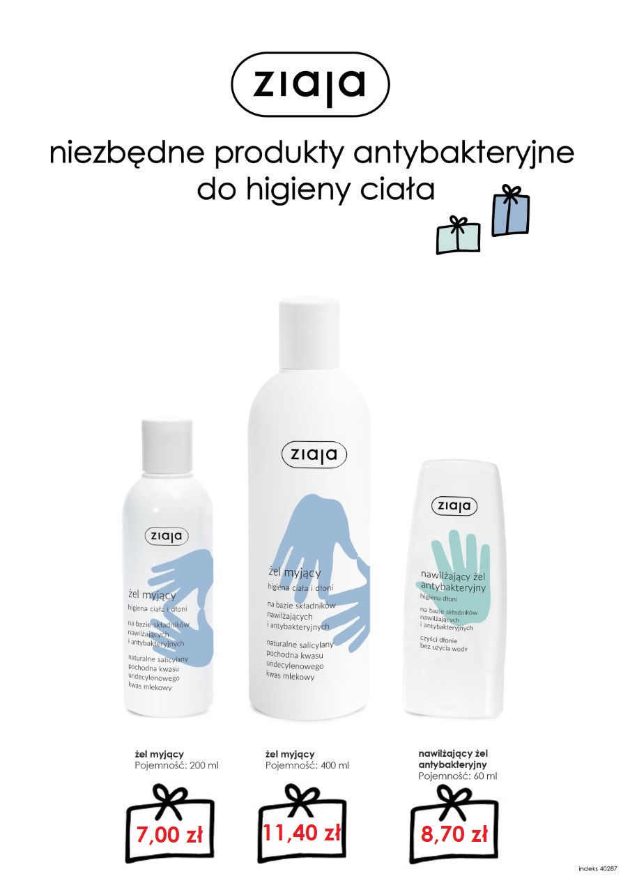 Ziaja: produkty antybakteryjne do higieny ciała