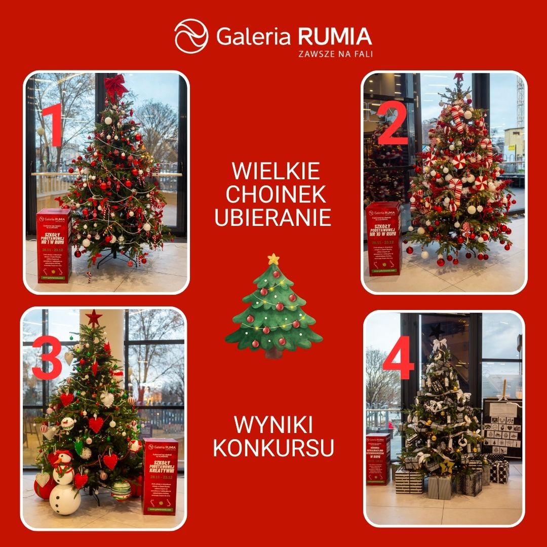 Wyniki konkursu „Wielkie choinek ubieranie”