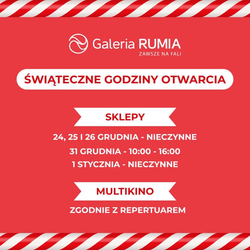 Świąteczne godziny otwarcia